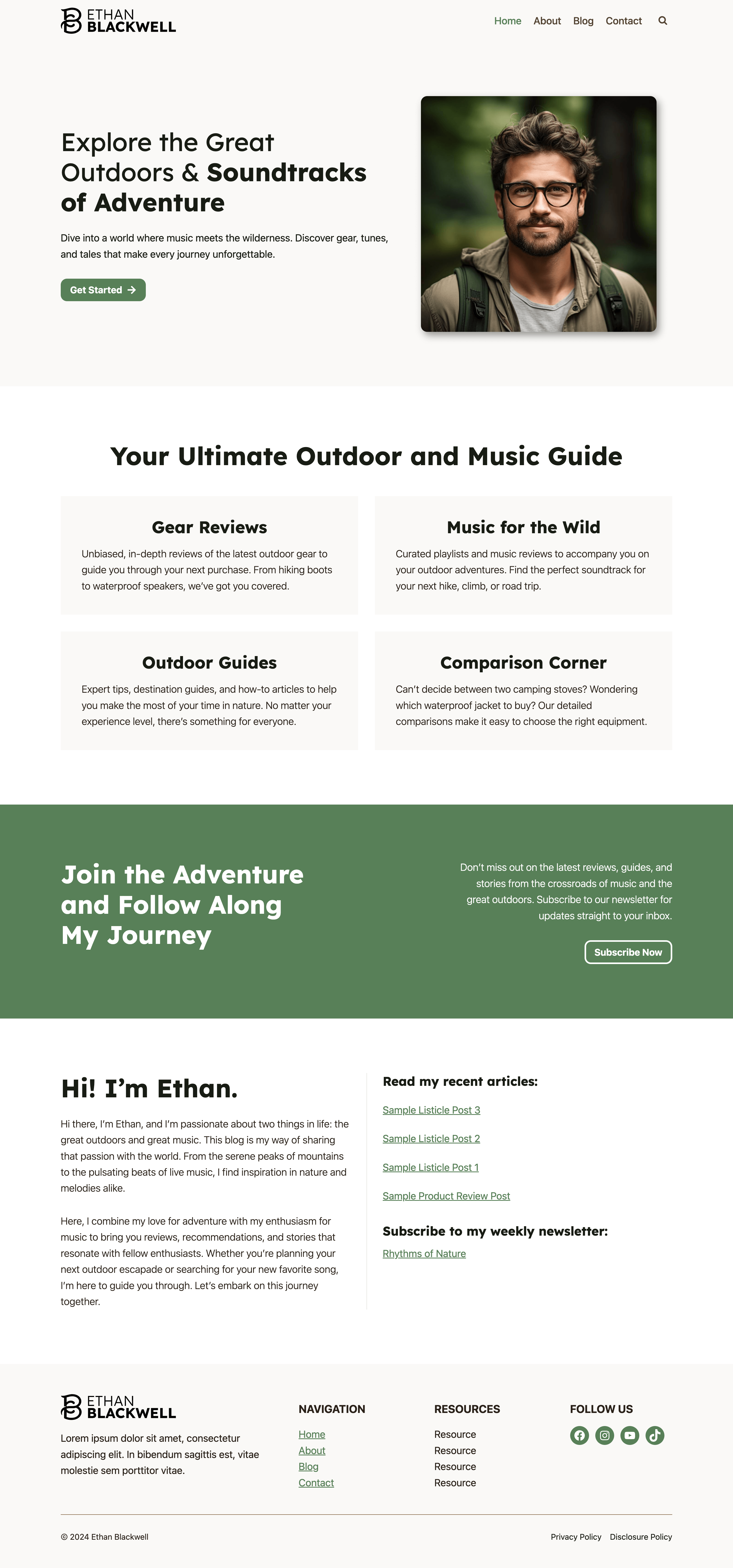 Ethan Blackwell Homepage